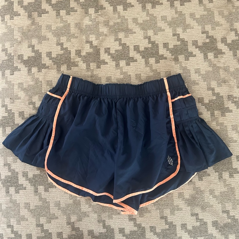 FP Movement by Free People Navy and Peach Athletic Shorts